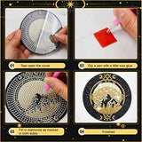 8 Pcs Diamond Painting Coasters DIY Tarot Coasters with Holder 4 Inch Coasters for Drinks with Cork Base Diamond Art Supplies Tarot Painting Kit for Beginners Adults Kids Craft Table (Tarot Style)