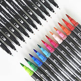 Dual Brush Pen Art Markers, Portrait,Set of 132 Colors, Sketch Markers with Fine & Brush Tips, Pens for Coloring, Sketching, Doodling, Art Supplies, Classic Set for Artists and Beginner Painter