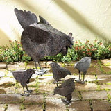 VERDUGO GIFT 31170 Mother Hen & Chicks Country Garden Sculpture Set