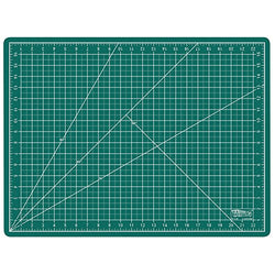 US Art Supply 18" x 24" GREEN/BLACK Professional Self Healing 5-Ply Double Sided Durable Non-Slip