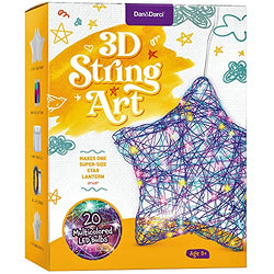 3D String Art Kit for Kids - Makes a Light-Up Star Lantern with 20 Multi-Colored LED Bulbs - Kids Gifts - Crafts for Girls and Boys Ages 8-12 - DIY Arts & Craft Kits for 8, 9, 10, 11, 12 Year Old Girl
