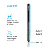 OSU! Drawing Tablet VEIKK S640 Graphic Drawing Tablet Ultra-Thin 6x4 Inch Pen Tablet with 8192 Levels Battery-Free Passive Pen