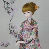 BJD Doll Clothes Japanese Ancient Style Kimono Set for SD BB Girl Ball Jointed Dolls,B,1/3
