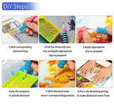 Diamond Painting Kits for Adults,6 Pack Halloween Diamond Art Kits,DIY 5D Round Full Drill Crystal Rhinestones Dots Arts Craft, Home Wall Decor 12x16inch