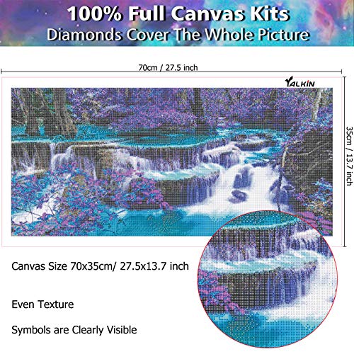 YALKIN Colorful Flower Large Diamond Painting Kits for Adults