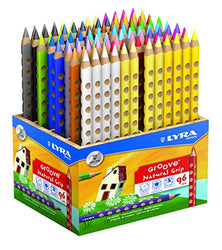 Lyra Groove 3812960 96-Piece Set of Lacquered Coloured Pencils in Wooden Display Box