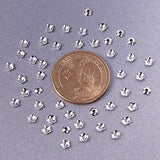 Pandahall 20g (About 650pcs) 4mm Silver Tone Flower Brass Spacer Bead Caps Jewelry Making Findings