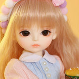Children BJD Doll 1/6 Changing Eyes with Clothes Wigs Shoes Makeup 100% Handmade BJD Toys,Blueeyeball