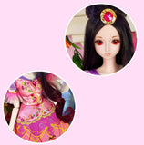 24 inch BJD Dolls (with Gift Box), and Full Set Clothes Shoes Wig Makeup, Series 19 Joints Doll, Best Gift for Girls