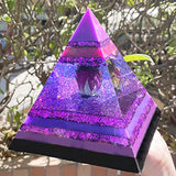 RESINWORLD Large Resin Jar Molds with Lids + 2Pcs Inner Pyramid Silicone Molds with 1Pcs Plastic Frame