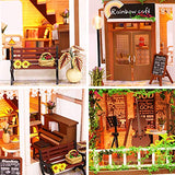 Dollhouse Miniature with Furniture,DIY 3D Wooden Doll House Kit Loft Style Plus Dust Cover and Music Movement,1:24 Scale Creative Room Idea Best Gift for Children Friend Lover M906