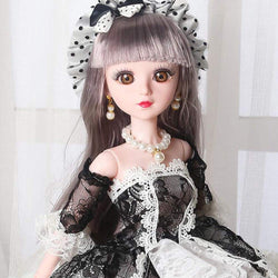 Ball Joint BJD Doll DIY Toys with Clothes Outfit Shoes Wig Hair Makeup for Birthday-60Cm/23.62Inch