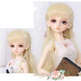 1/4 SD BJD Doll Moveable Jointed Dolls DIY Toys with Full Set Clothes Shoes Wig Makeup Best Gift for Girls,Browneyeball