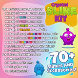 DIY Slime Kit for Girls Boys – Ultimate Slime Making Kits – Slime Supplies - 18 Slime Containers add ins Floam beads, Glitter, Galaxy, Mermaid, Fishbowl Crunchy Unicorn Clear Slime–Fun for Kids Party