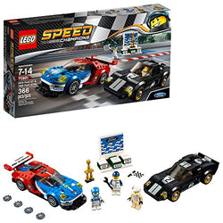 LEGO Speed Champions 6175279 2016 GT & 1966 Ford Gt40 75881 Building Kit (366 Piece), Multi