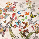Flower Stickers Set - 320 Pieces Vintage Journal Stickers, DIY Decorative Colorful Assorted Transparent Floral Cute Stickers - Watercolor Plants Sticker for Laptop Diary Envelop Planners