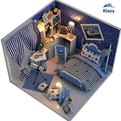 Kisoy Romantic and Cute Dollhouse Miniature DIY House Kit Creative Room Perfect DIY Gift for Friends,Lovers and Families(Dream Of Sky Angel)