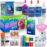 ULTIMATE DIY SLIME KIT for Girls & Boys | ALL YOU NEED TO MAKE SLIMES IN ONE BOX |Ingredients, Tools, Containers, Guide, e-book & Slime Supplies| Cloud, Fluffy, Unicorn, Glow, Glitter, Butter, & More)