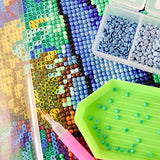 Diamond Painting Kits for Adults Kids Full Drill Crystal 5D DIY Diamond Gem Art Similane Beads Paint Craft for Children Home Wall Decor Gift (Peacock-16x12in）