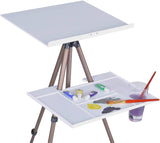 MEEDEN Artist Watercolor Field Easel Portable Easel, Lightweight Field Easel 17 to 65 Inch for Watercolors, Sturdy Tripod for Tabletop/Floor Painting, Drawing and Display