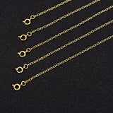 Mudder 5 Pieces Necklace Extenders Bracelet Extender Chain Set for Necklace Bracelet DIY Jewelry