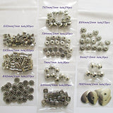 Heather's cf 227 Pcs Combination Classic Finding Zinc Alloy Tibetan Silver Small Hole Metal