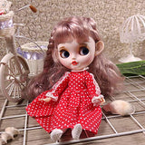 leoglint Blythe Doll Clothes, Dress Clothing for Blythe Doll 30 cm 1/6 Bjd Dolls Azone ICY Licca Doll