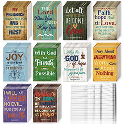 50 Pack Christian Notebooks Prayer Journals Small Pocket Bible Journal Gratitude Journal for Women Men Bible Notebook Scripture Inspirational Notepads for Office School Home (Vintage Style)