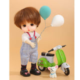 1/8 Puppet Bjd Doll Sd Doll Figurine 16 cm 6.2 Inches Spherical Joint Doll Makeup + Clothes + Wig + Shoes + Hat DIY Toy Surprise Gift