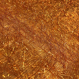 Metallic Eyelash Uragiri Lame Fabric Long Hair Shiny 60" Wide BTY (Orange)