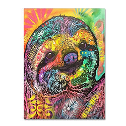 Sloth by Dean Russo, 24x32-Inch Canvas Wall Art