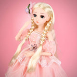 W&HH 1/4 SD Doll BJD Dolls,18" 45Cm 18 Ball Jointed Eva Bjd Dolls,Suitable for Children Gifts and Adult Collectibles