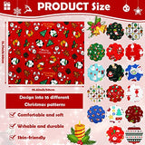 16 Pieces Christmas Fabric Fat Quarters Bundle Christmas Patterned Cotton Fabric Santa Claus Snowman Christmas Tree Print Quilting Fabric Cloth for Christmas Sewing Patchwork DIY Yard (16 x 20 Inch)