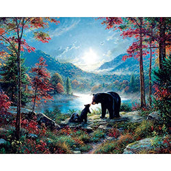 Kaliosy 5D Diamond Painting Landscape Scenery by Number Kits for Paint with Diamonds Arts Supply Canvas Wall Decor, 12x16inch(X6M-713)