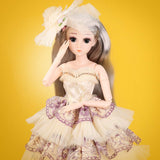 W&HH 18Inch BJD Doll,1/4 SD Dolls,18 Ball Jointed Dolls Best Birthday Valentine Gift for Girls Age 5+