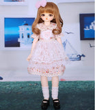 W&Y Children's Creative Toys 1/4 BJD Doll 16Inch 41CM Ball Jointed Dolls + Makeup + Clothes + Shoes + Wigs + Doll Accessories DIY Toys Surprise Gift