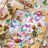 Knaid Butterfly Stickers Set (360 Pieces) - Decorative Colorful Assorted Insects Decals for Scrapbooking DIY Arts Crafts Album Bullet Journals Junk Journal Planners Water Bottles Phone Cases Laptops