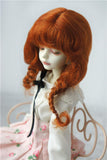 BJD Wigs D2033B Twins Braids Mohair BJD Doll Wigs varopis Sizes and Colors Available (Carrot, 7-8inch)