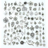 YETOOME Tibetan Silver Charms Mixed Pendants DIY for Jewelry Making and Crafting, Tree Leaf