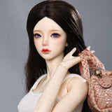 MLyzhe 3D Eyes BJD Doll Deluxe Collector Doll 1/3 Scale Ball Jointed Doll Articulated 62Cm/24.4 Inch BJD Fully Poseable Fashion Doll,Blackeyeball