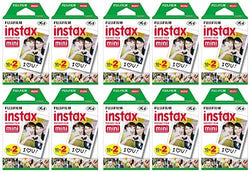 Fujifilm Instax Mini Instant Film (10 Twin Packs, 200 Total Pictures) for Instax Cameras