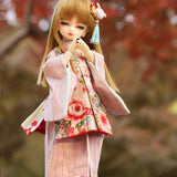 BJD Clothing Japanese Kimono Style Clothes Set for 1/6 BJD SD BB Girl Dollfie Dolls