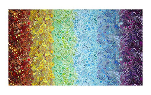 Kaufman Effervescence Digital Print Double Border Adventure Fabric by The Yard