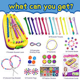 Friendship Bracelet Kit for Teen Girl, DIY Friendship Bracelet Making Kits Toys for 6 7 8 9 10 11 12 Year Old Girls, Arts and Crafts Jewelry Maker Tools