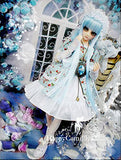 Winter Blue Dress / Outfit Dress Suit 1/4 MSD BJD Dollfie / 100% Custom-made Doll Dress / 4 PCS