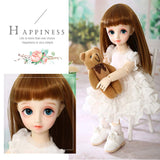 Children's Creative Toys 1/6 BJD Doll Full Set 26Cm 10Inch Jointed Dolls + Wig + Skirt + Makeup + Shoes Fashion Dolls Surprise Gift
