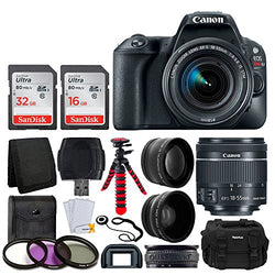 Canon EOS Rebel SL2 Digital SLR Camera + EF-S 18-55mm f/4-5.6 IS STM Lens + Wide Angle &