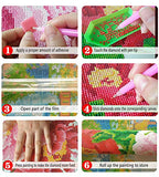 SanerDirect 4 Pack 4 Seasons 5d Diamond Painting Kits, Landscape Full Drill Paint with Diamonds 12x16 inches