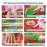 DIY 5D Diamond Painting Kits for Adults Kids Dragon Castle Full Drill Crystal Rhinestone Embroidery Pictures Cross Stitch Canvas Arts Craft for Home Wall Decor (80x120cm/32x48in) L1269