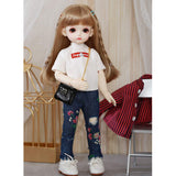 1/6 Bjd Doll 26Cm 10.2 Inches DIY Doll with Makeup Clothes Shoes Wig Children Resin Doll Set